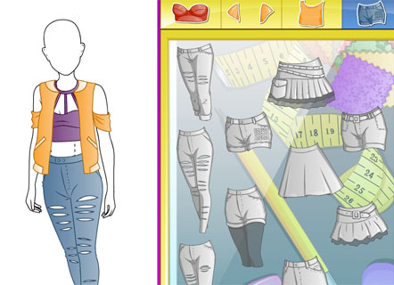 Гра Дизайнер одягу для дівчаток