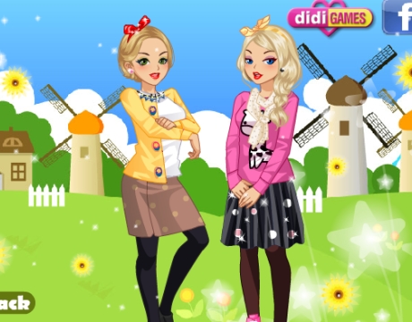 Гра Барбі на двох для дівчаток - грати онлайн безкоштовно
