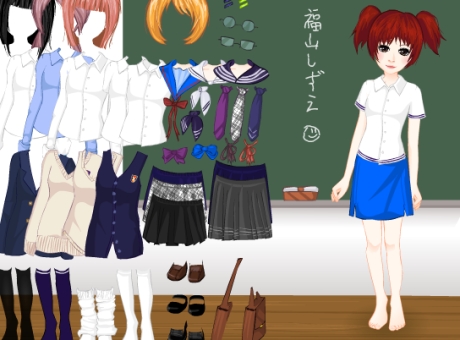 Гра Одевалка в школу для дівчаток - грати онлайн безкоштовно