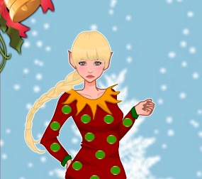 Гра Одевалка Різдвяної эльфийки