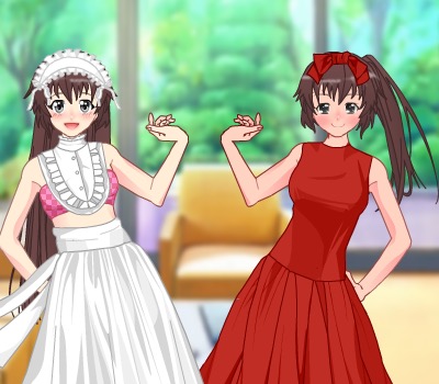 Гра Аніме одевалка покоївок