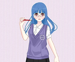 Гра Аніме одевалка школярки