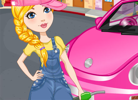 Гра Прибирання в рожевому автомобілі