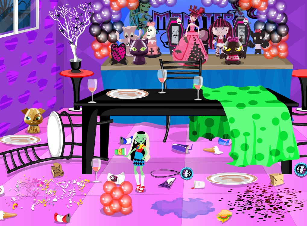 Гра Прибирання у Монстр Хай