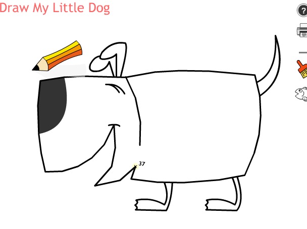 Гра Рісовалка собаки