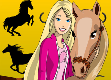 Гра Барбі і конячка