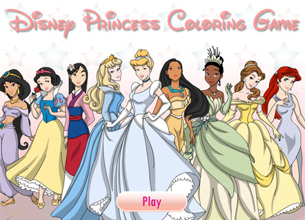 Гра Розмальовки принцес Діснея