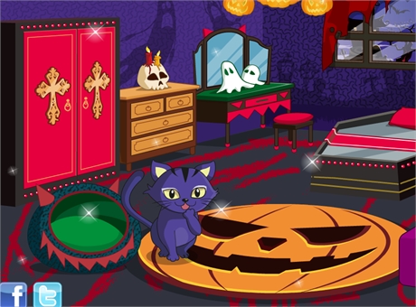 Гра Переробка кімнати на Хеллоуїн