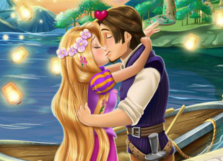 Гра Рапунцель цілується з Флінном