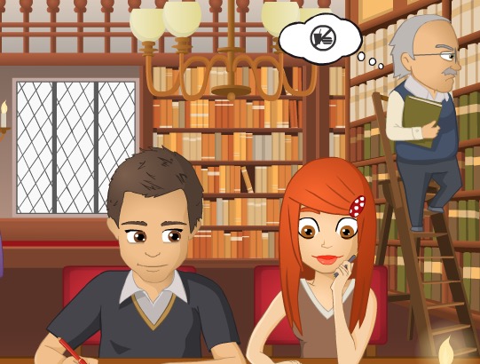 Гра Побачення в бібліотеці