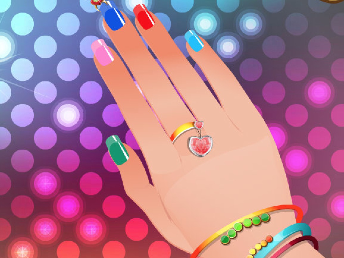 Гра фарбувати нігті для дівчаток - грати онлайн безкоштовно