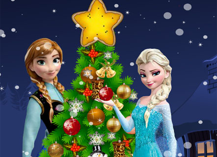 Гра Анна і Ельза наряджають ялинку на Новий рік