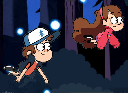 Гра Леталка Гравити Фолс на двох