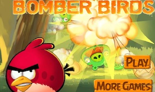 Гра Пташки з Енгрі Бердз ставлять бомби
