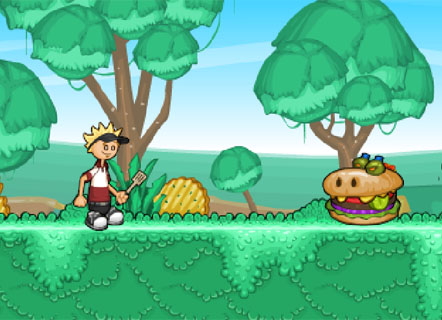 Гра Папа Луї 2: атака гамбургерів - грати онлайн безкоштовно