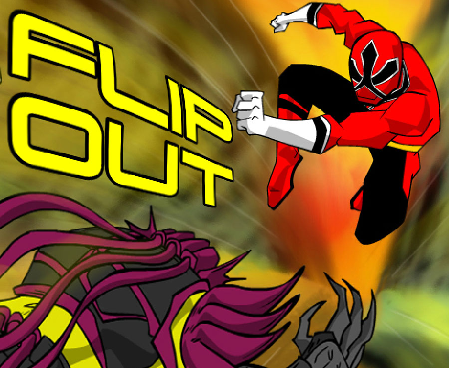 Гра Ризикований забіг червоного рейнджера