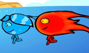 Гра Вогонь і Вода в Храмі Темряви - грати онлайн безкоштовно