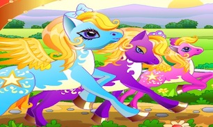 Гра поні Гонки для дівчаток - грати онлайн безкоштовно