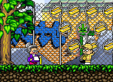 Гра Зла бабуся на стражі порядку