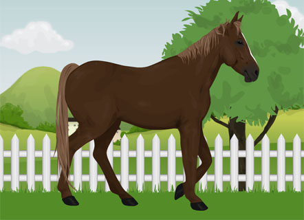 Гра Турбота а гнедом скакуні