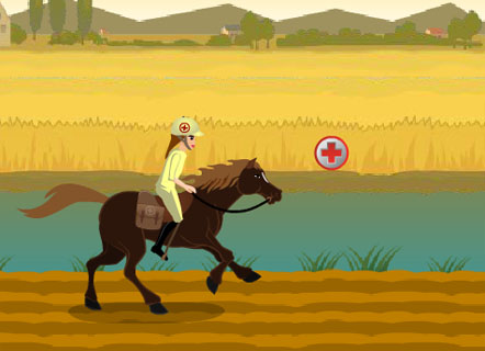 Гра Ветеринар скаче на коні