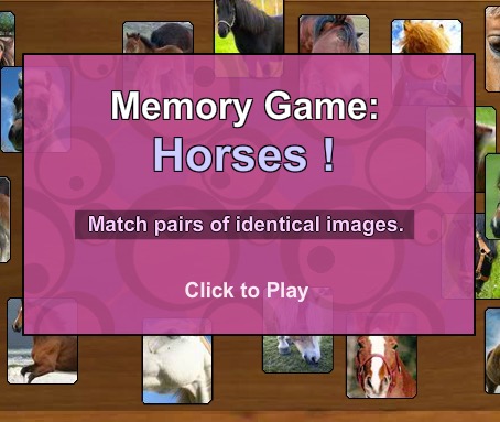 Гра Знайди пару Коней