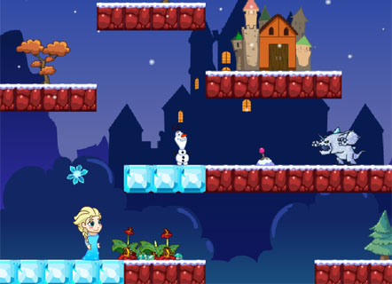 Гра Холодне серце на двох для дівчаток: новорічні пригоди