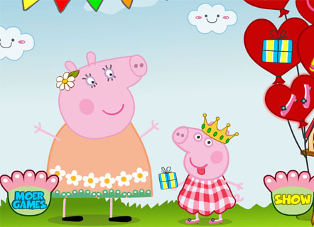 Гра Свинка Пеппа: привітання мами