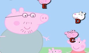 Гра Свинка Пеппа збирає літери
