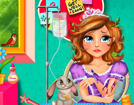 Гра Лікуємо принцесу Софію після падіння з дерева