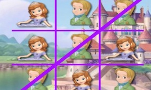 Гра Софія Прекрасна грає в хрестики нулики