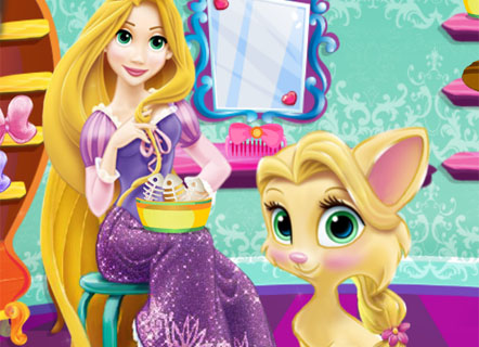 Гра Рарунцель піклується про кішечці