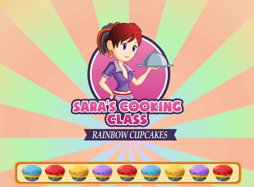 Гра Кухня Сари: райдужні кексики