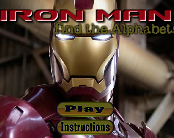 Гра Знаходити букви з залізним людиною