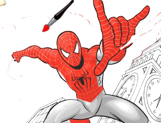 Гра Розмальовка Людини Павука