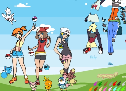 Гра Одягни дівчат-покетренеров!