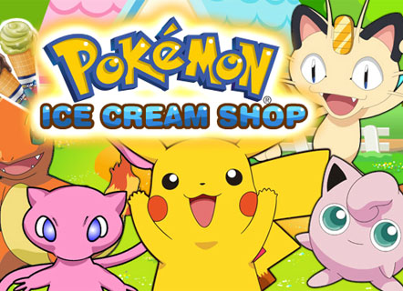 Гра Покемони в магазині морозива