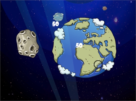 Гра Захисник від астероїда