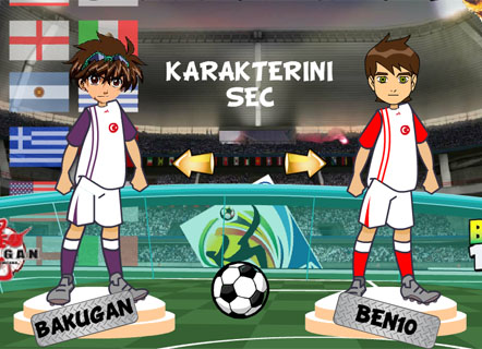 Гра Ден і Бен грають у футбол