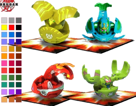 Гра Розмальовка монстрів Бакуган