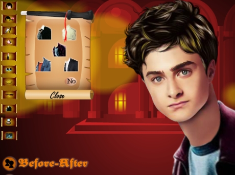 Гра Деніел Редкліфф готується до зйомок у фільмі «Гаррі Поттер»