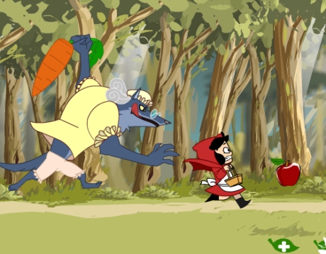 Гра Червона Шапочка біжить, немов у Сабвей Серф