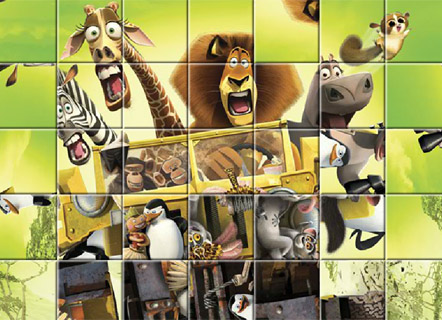 Гра Пазл про Мадагаскарі