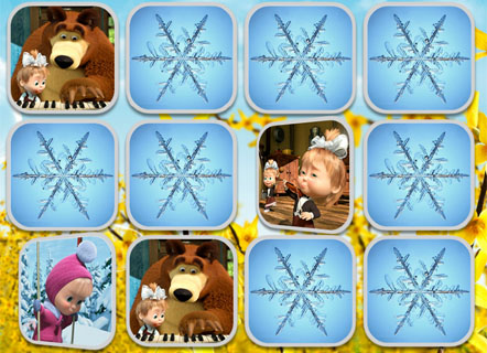 Гра для Тренування пам'яті з мишком і Машенькою