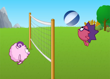 Гра на двох: Їжачок і Бараш б'ються в волейбол