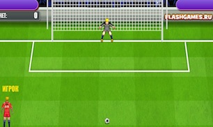 Гра Забий гол у футболі під час пенальті