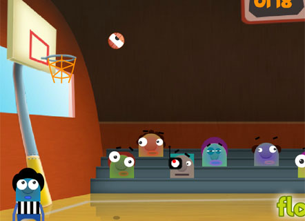 Гра Монстрики на баскетбольному майданчику