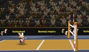 Гра Простий волейбол з зайцями