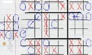 Гра Хрестики нулики на 10 полях одночасно