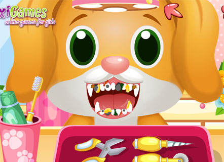Гра Стоматолог для тварин: лікування зубів цуценя